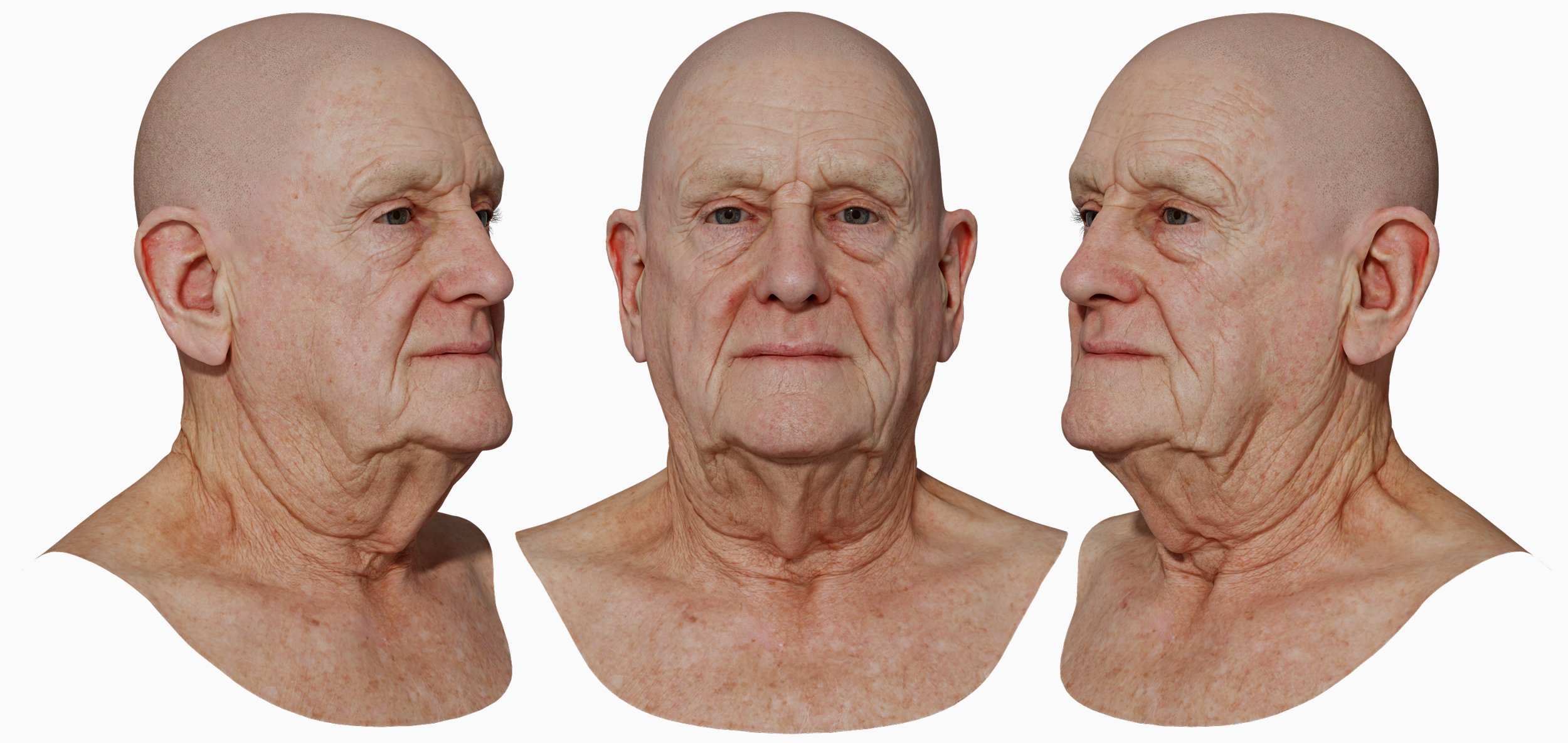 Male 3D Head model download